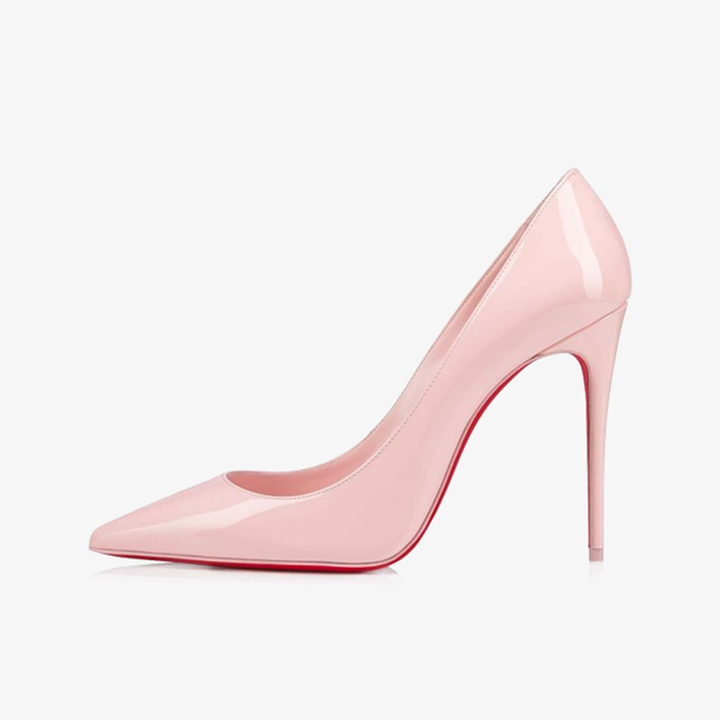 Light Pink Patent Leather Pumps - ARNO CONTI