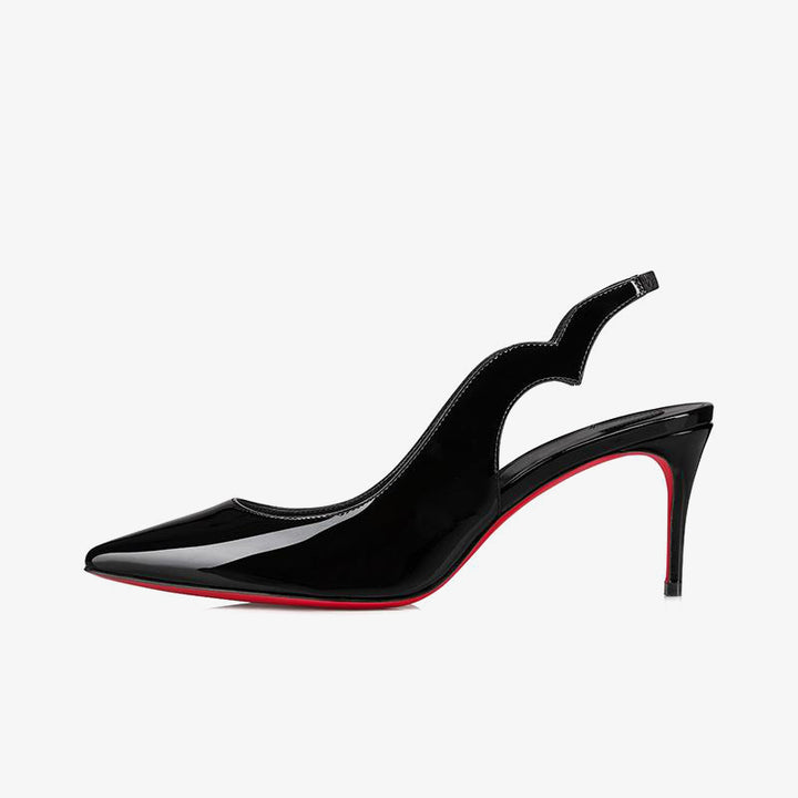 Patent Leather Slingback Pump 80mm - ARNO CONTI