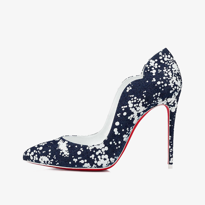 Elegant Blue Fabric Pumps - ARNO CONTI