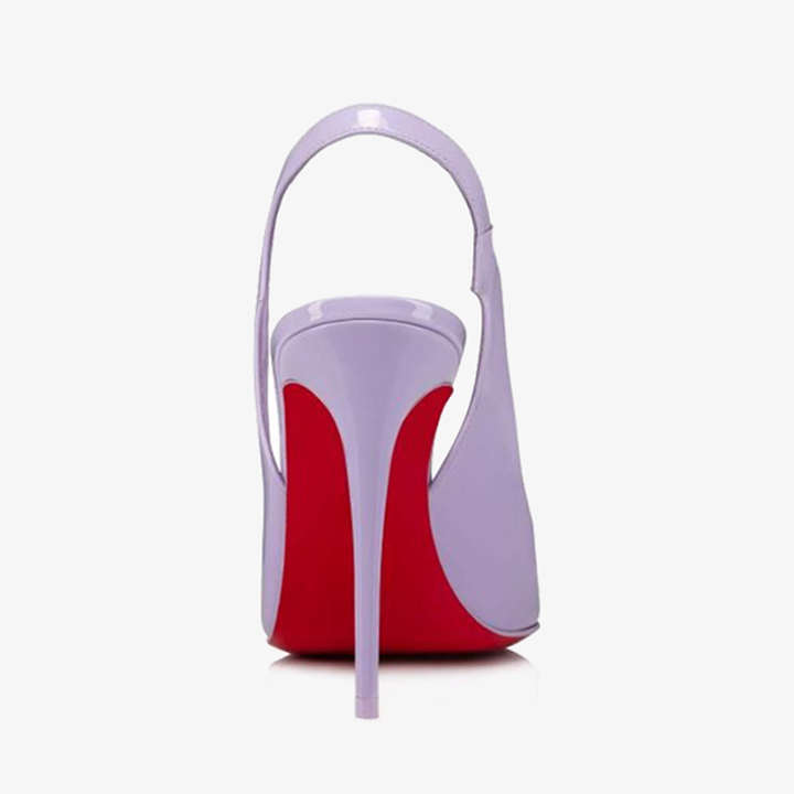 Lilac Smoke Patent Leather Stiletto - ARNO CONTI