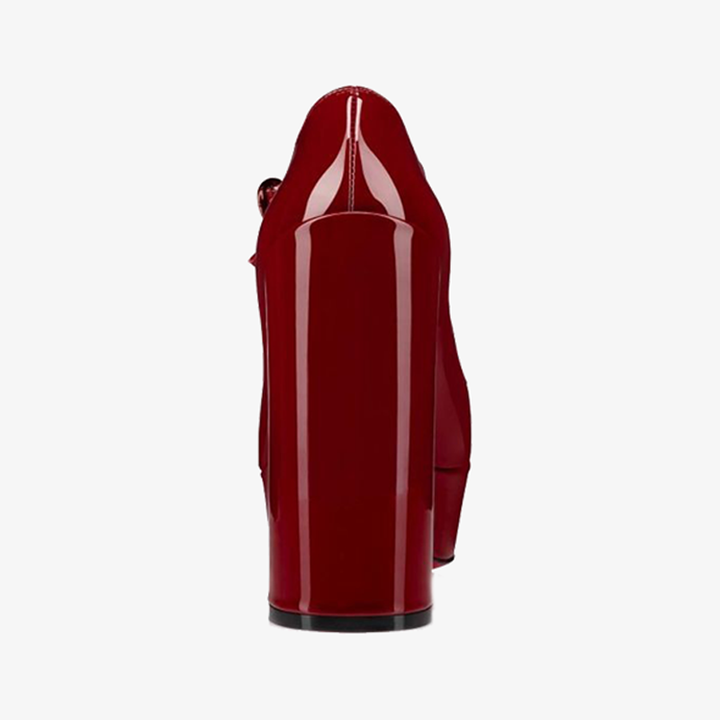 Red Patent Leather Pumps ￡?Adjustable Straps - ARNO CONTI