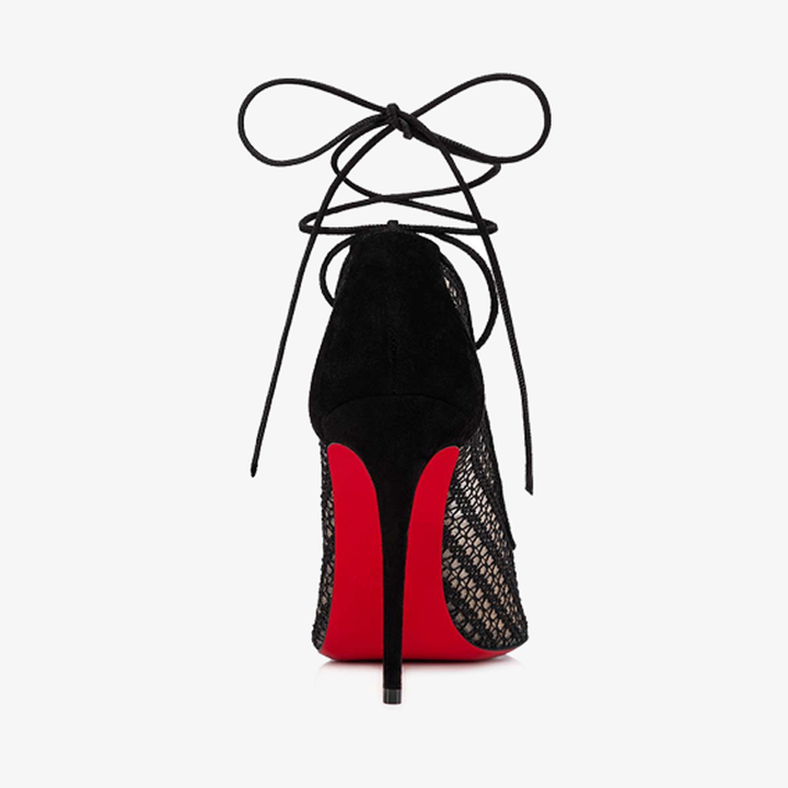 Chain-Lace Pumps With Pointed Toe - ARNO CONTI
