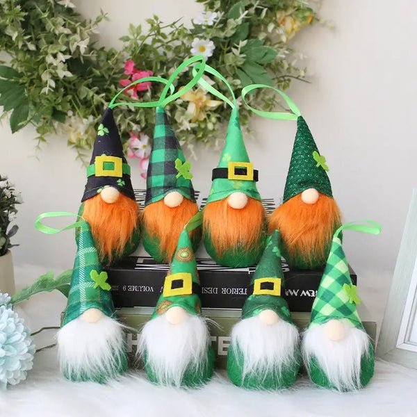 St. Patrick’s Day Lucky Elf Plush Ornament - ARNO CONTI