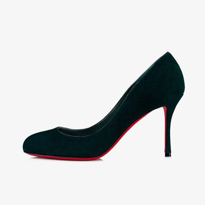 Rakish Green Velvet Pump - ARNO CONTI