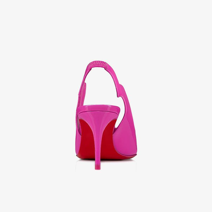 Elegant Pink Patent Leather Slingback Pump - ARNO CONTI