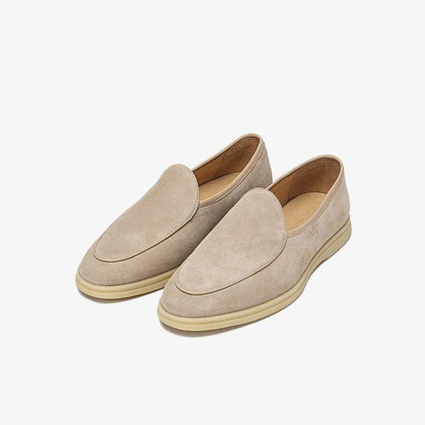 Slip-On Round Toe Cowhide Shoes - ARNO CONTI