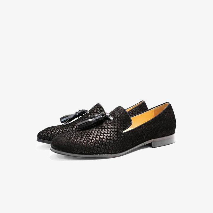 Tassels Fish Print Loafers - ARNO CONTI