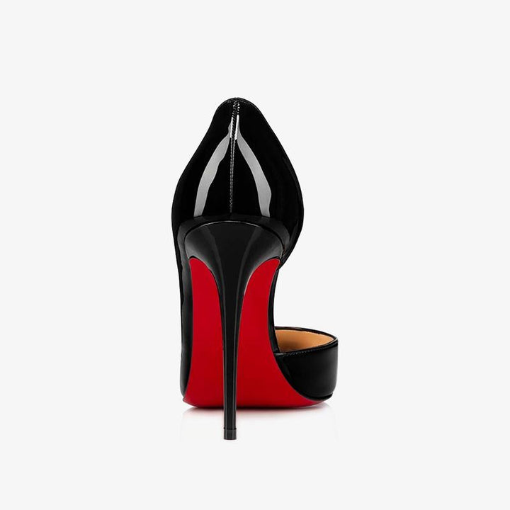 Black Patent Leather Pointy Pumps - ARNO CONTI