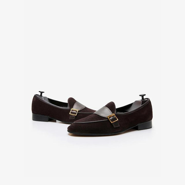 Men's Cowhide Slip-On Loafer Prom Wedding Shoes - ARNO CONTI