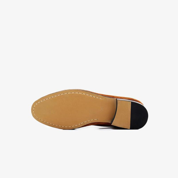 Classic Suede Penny Loafers - ARNO CONTI
