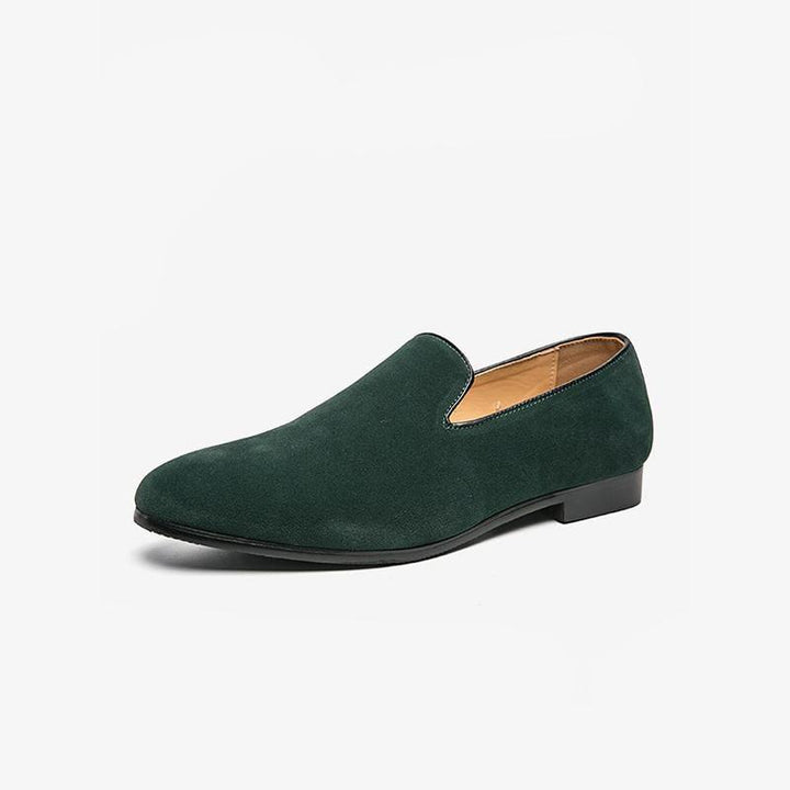 Sophisticated Forest Velvet Loafers - ARNO CONTI