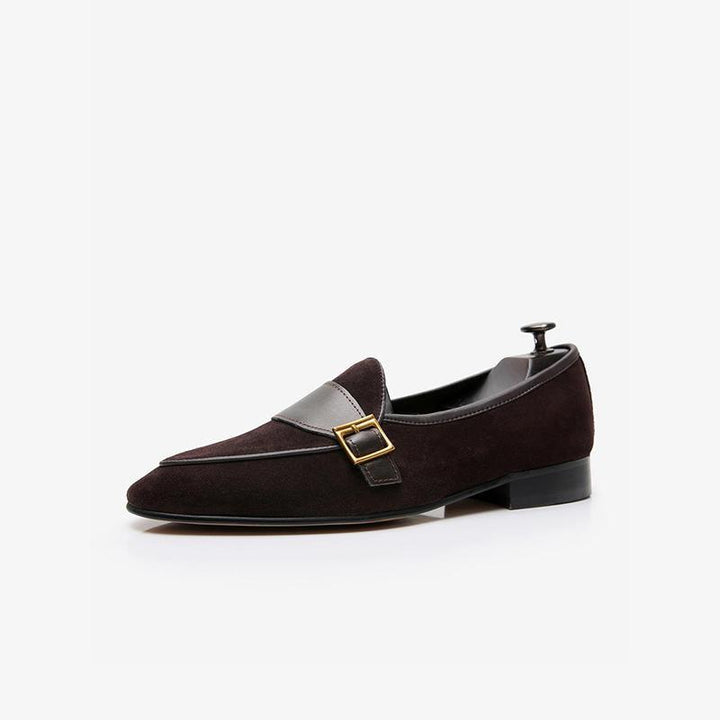Men's Cowhide Slip-On Loafer Prom Wedding Shoes - ARNO CONTI