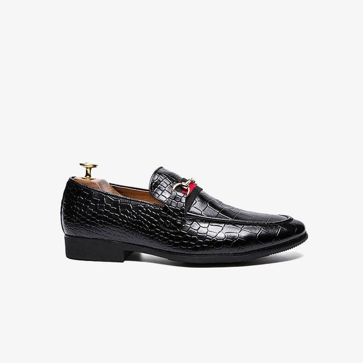 Lizard Print Slip-On Loafers - ARNO CONTI