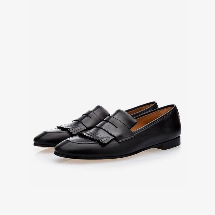 Refined Leather Penny Loafers - ARNO CONTI