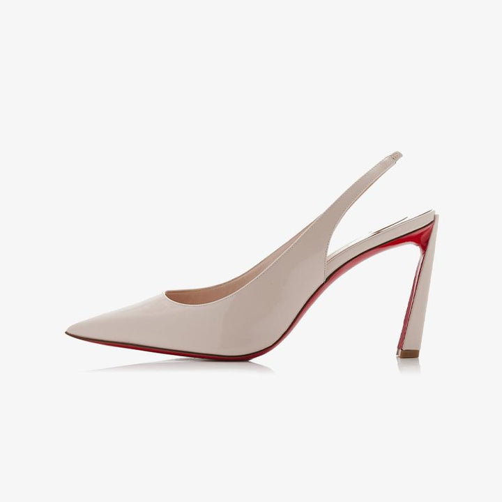 Trendy Shiny Patent Leather Slingback Pumps - ARNO CONTI