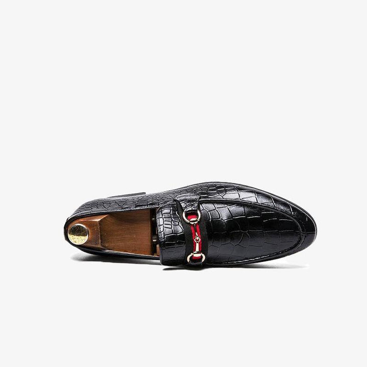 Lizard Print Slip-On Loafers - ARNO CONTI