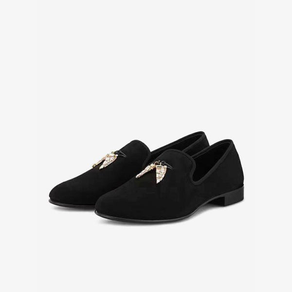 Loafers with Metallic Insect Accents - ARNO CONTI