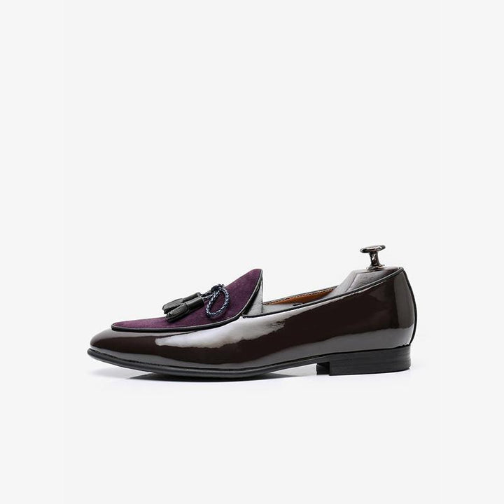 Patent Leather Tassel Loafers - ARNO CONTI