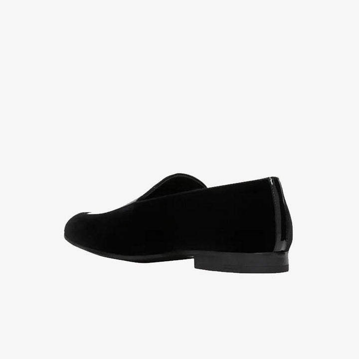 Classic Black Velvet Loafers - ARNO CONTI