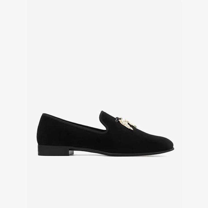 Loafers with Metallic Insect Accents - ARNO CONTI