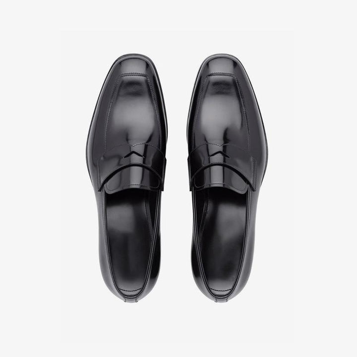 Penny Polished Black Leather Loafer - ARNO CONTI