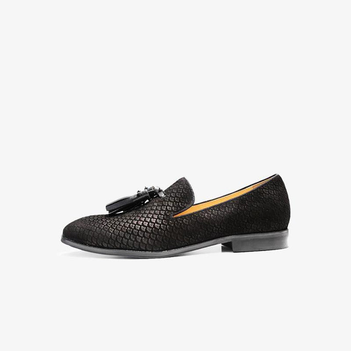 Tassels Fish Print Loafers - ARNO CONTI