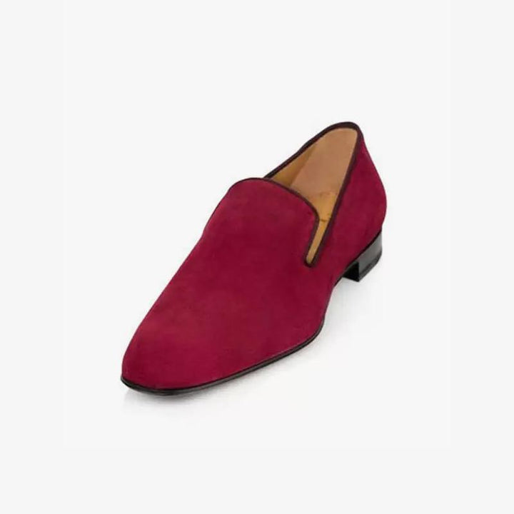 Square Toe Suede Leather Loafer - ARNO CONTI