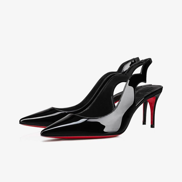 Patent Leather Slingback Pump 80mm - ARNO CONTI