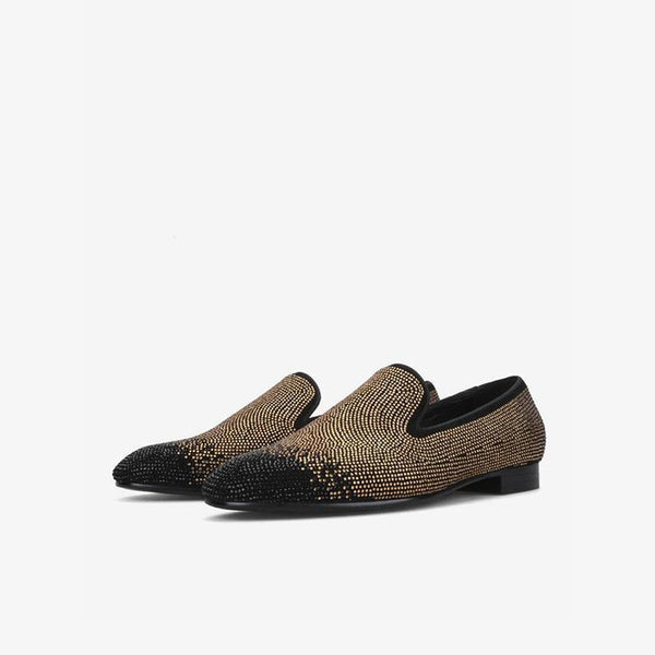 Loafer Black& Silver Crystal Rhinestones - ARNO CONTI