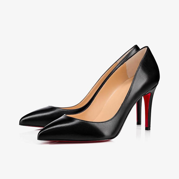 Shiny Nappa Leather Pointed 80mm Heel - ARNO CONTI