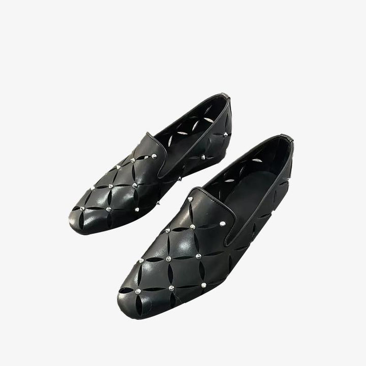 Slip-On Rivets Loafer Shoes - ARNO CONTI