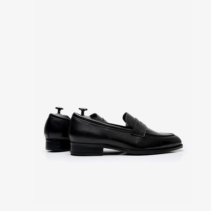 Black Round Toe Loafers - ARNO CONTI