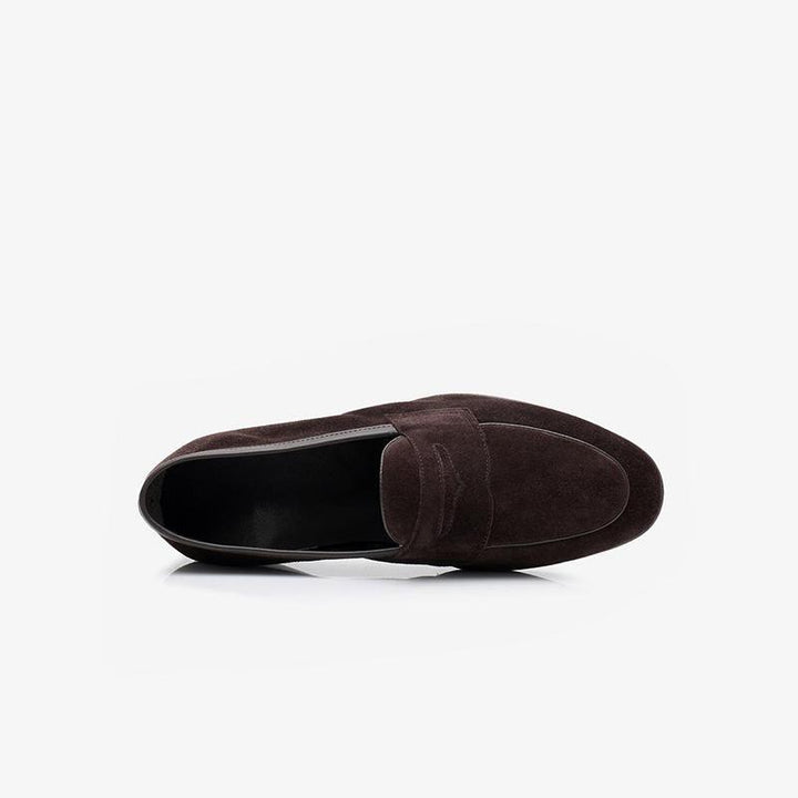 Classic Suede Penny Loafers - ARNO CONTI