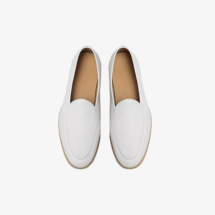 Slip-On Round Toe Cowhide Shoes - ARNO CONTI