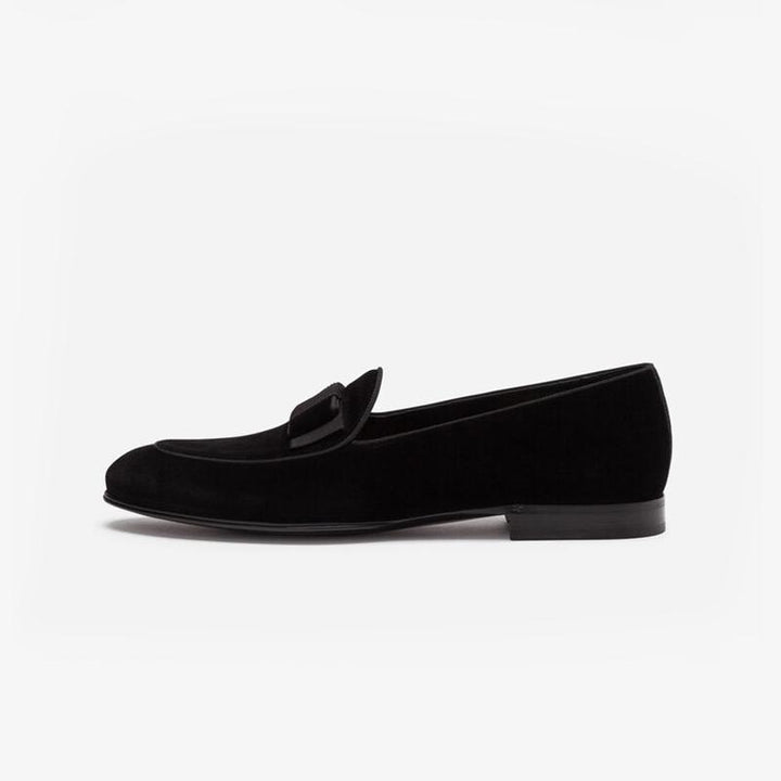 Tuxedo Velvet Loafers Tie Dress Shoes - ARNO CONTI
