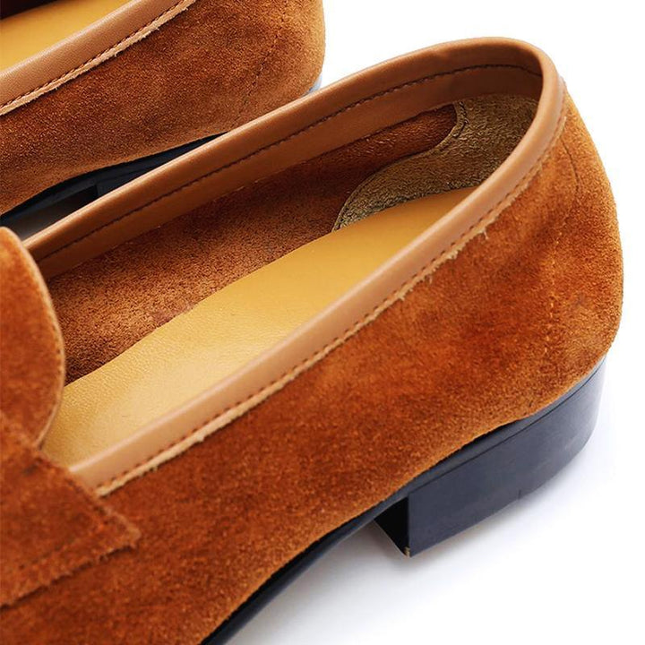 Classic Suede Penny Loafers - ARNO CONTI