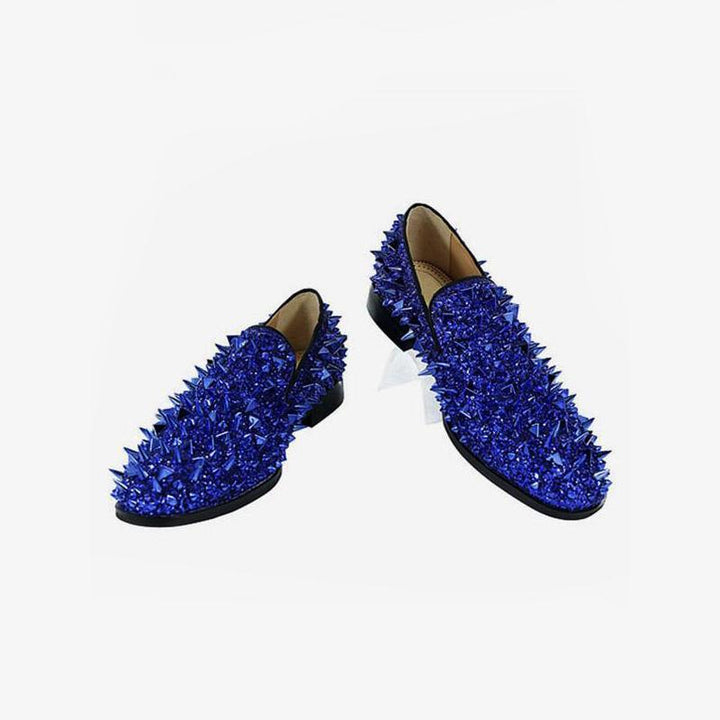 Mens Spike Loafers shoes Glitter - ARNO CONTI