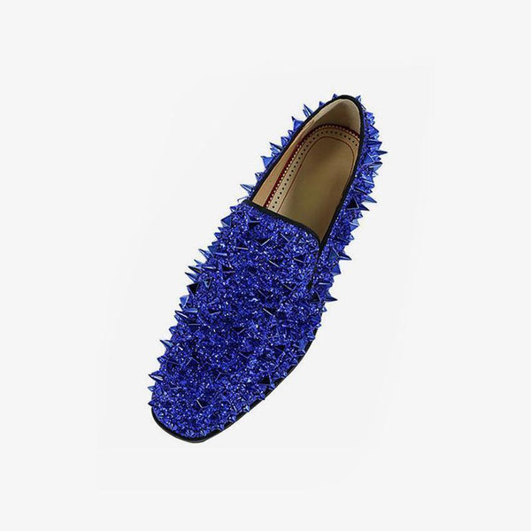 Mens Spike Loafers shoes Glitter - ARNO CONTI