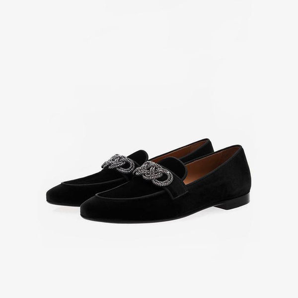 Suede Leather Metal Details Loafer - ARNO CONTI