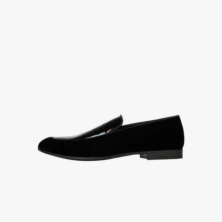 Classic Black Velvet Loafers - ARNO CONTI