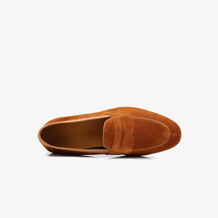 Classic Suede Penny Loafers - ARNO CONTI