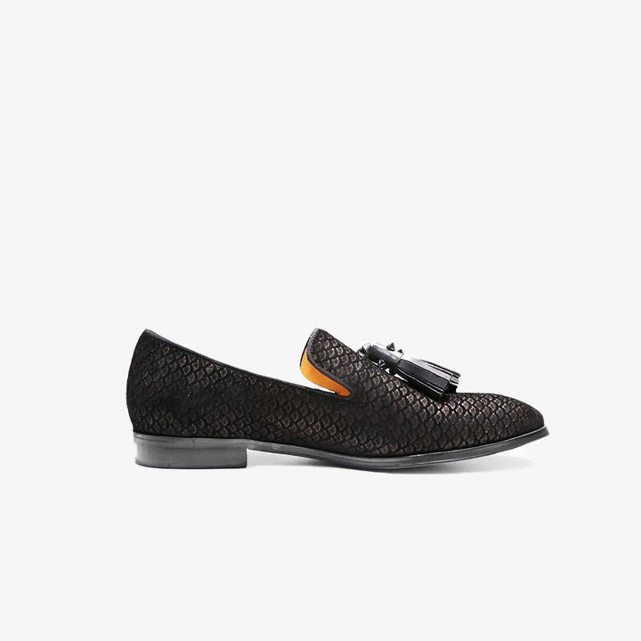 Tassels Fish Print Loafers - ARNO CONTI