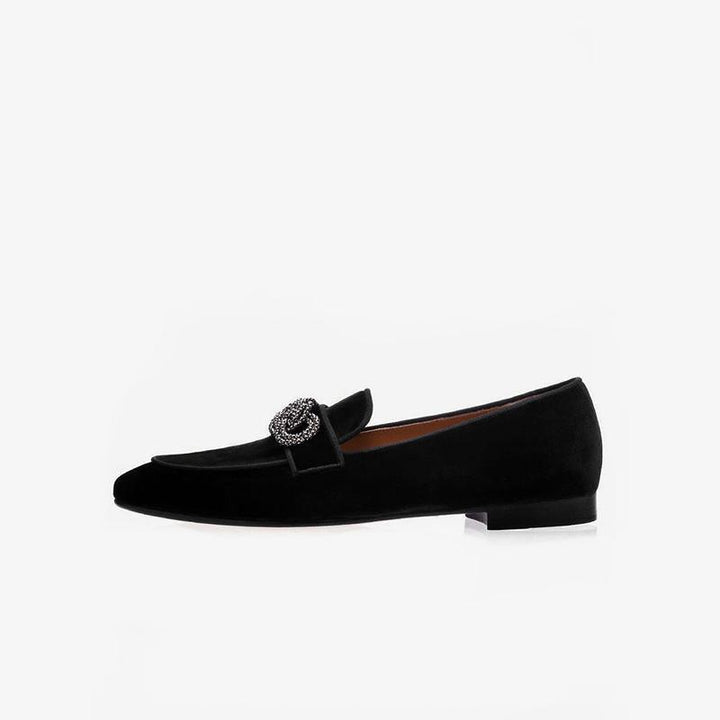 Suede Leather Metal Details Loafer - ARNO CONTI