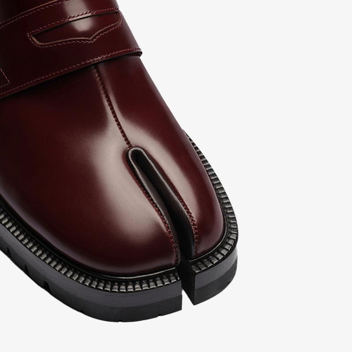 Brushed Split-Toe Chunky Loafers - ARNO CONTI