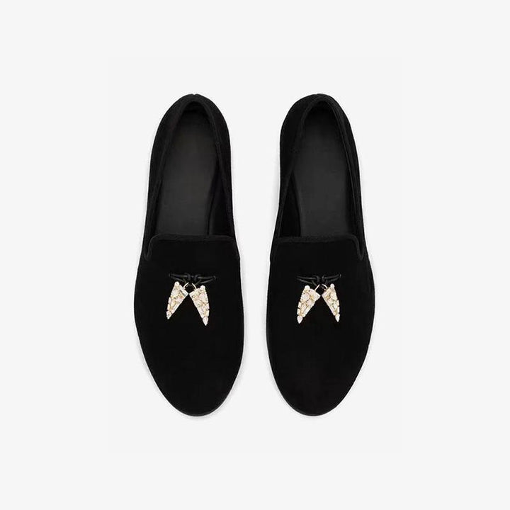 Loafers with Metallic Insect Accents - ARNO CONTI