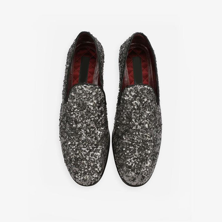 Glitter Sequin Mens Loafer Slip On - ARNO CONTI