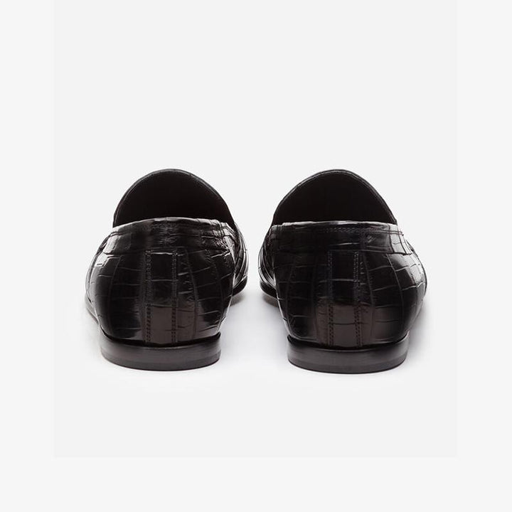 Calf Croc-Embossed Loafers Men Slip-on - ARNO CONTI