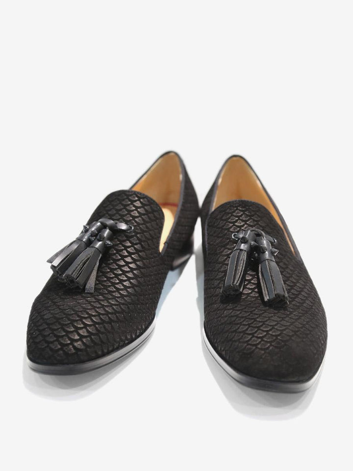 Tassels Fish Print Loafers - ARNO CONTI