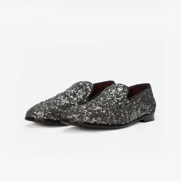 Glitter Sequin Mens Loafer Slip On - ARNO CONTI