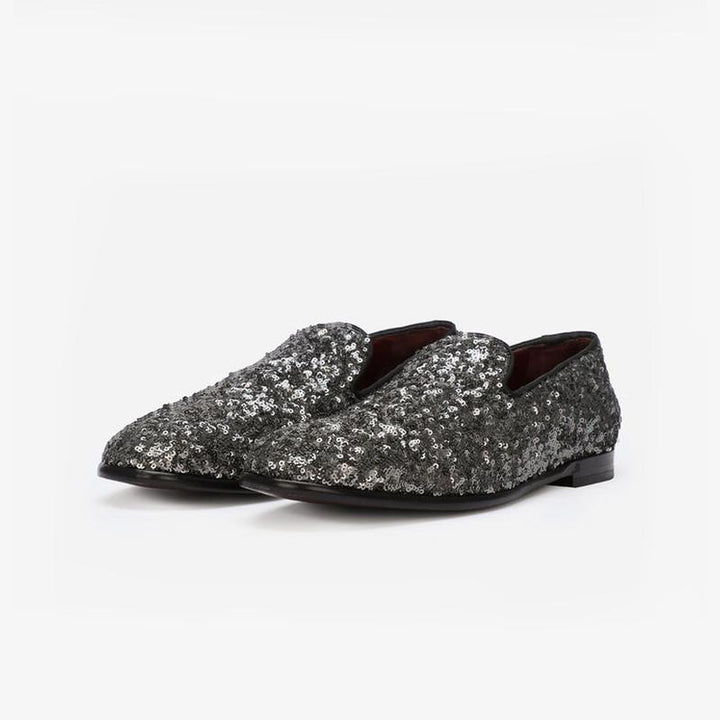 Glitter Sequin Mens Loafer Slip On - ARNO CONTI